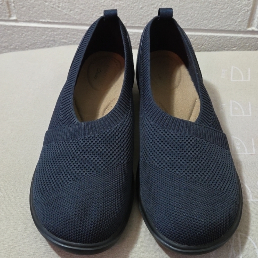 Clarks Sashlyn Womens Shoes Navy Size 8 - Picture 3 of 7